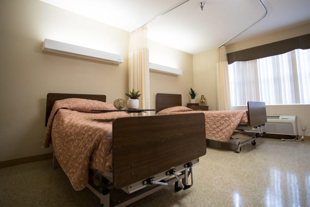 A room available in a skilled nursing facility Corning