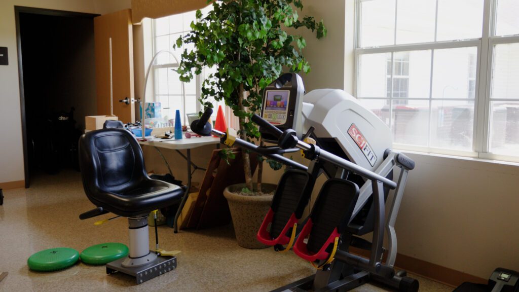 A therapy room for residents at Corning long term care, short term care, respite care, memory care
